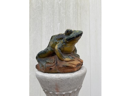 Cast Plaster Frog - Garden Ornament
