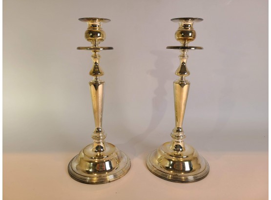 International Silver Company- Silver Plated Candle Sticks