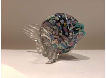 Murano Glass Blow Fish Figurine