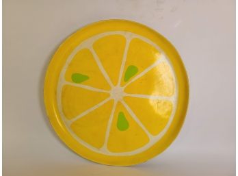 Vintage Malamine Citrus Motif Serving Tray - Functional Pop Art