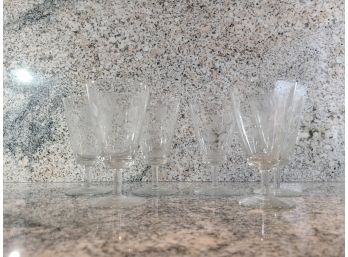Rosenthal -Set Of 6 Crystal Short Pilsner Glasses