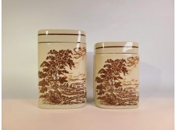 Korean Lidded Stoneware Containers *