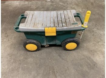 Small Garden Cart Seat With Contents