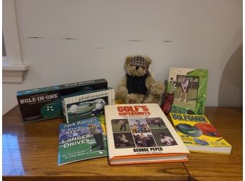 Group Of Golf Collectibles And Books