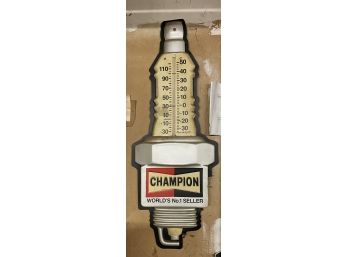 Vintage Champion Molded Plastic Thermometer