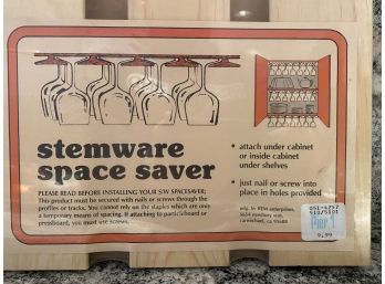 Undermount - Wooden Stemware Space Saver Rack