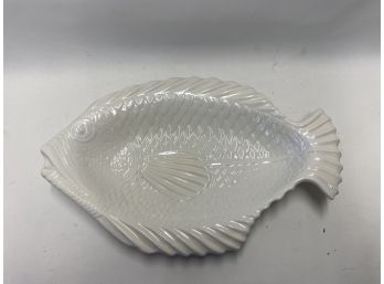 White Ceramic Fish Platter