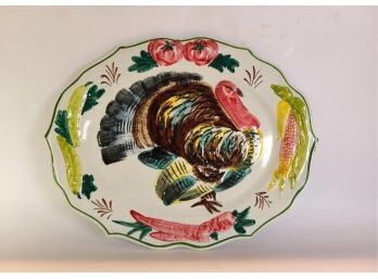 Ceramic Turkey Serving Platter