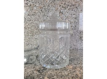 High Quality Crystal Lidded Jar