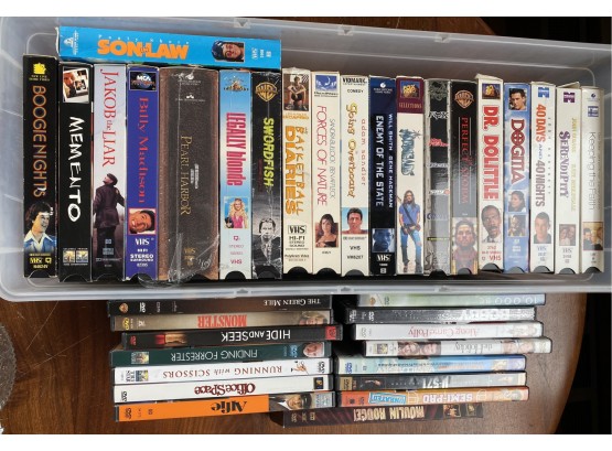 VHS And DVD's