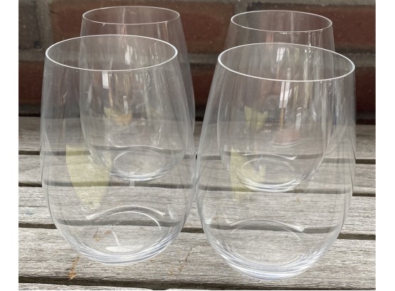 Set Of Four Marquis By Waterford Crystal Stemless Glasses