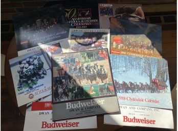 Vintage Budweiser Calendars And More