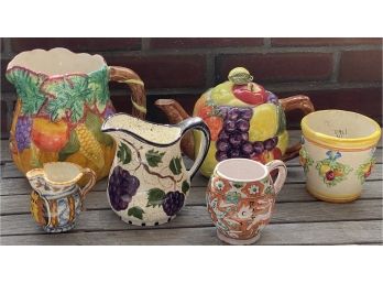 Pottery Pitchers And More