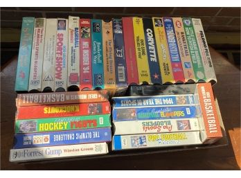 Sport Related VHS Tapes And More