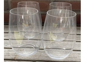 Set Of Four Marquis By Waterford Crystal Stemless Glasses