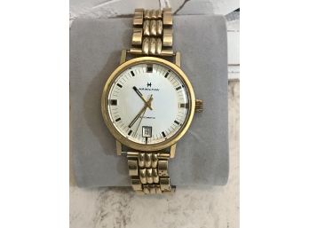 Vintage HAMILTON Gold Plated Mens Watch