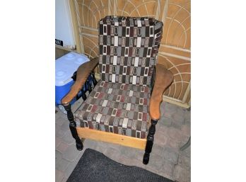 Wooden Chair W/paddle Arms