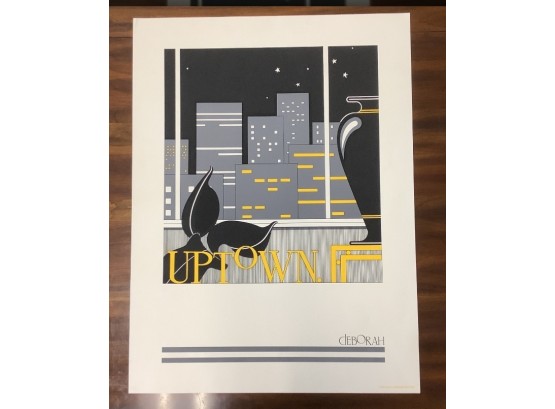Large Cityscape Lithograph. 1984 David Lawrence Editions.