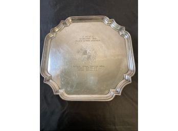 Beautiful Silver Plated Tennis Award