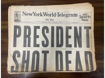 Lot Of 1960s Newspaper: Kennedy Assassination