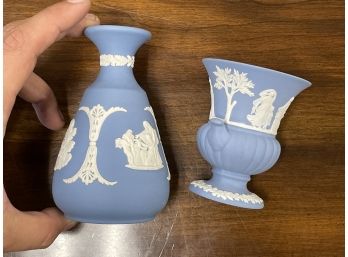 Lot Of Two Lovely Small Wedgwood Pieces: Vase & Urn