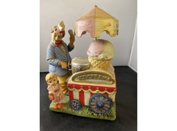Very Nice Melody In Motion Ice Cream Hand Made And Hand Painted Porcelain