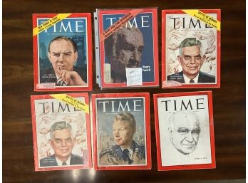 Lot Of 6 TIME Magazines. Dates Range From 1957 To 1970.