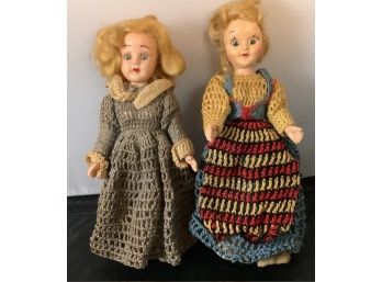 Lot Of 2 Vintage Dolls From The 1940s