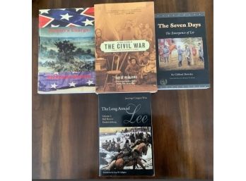 Lot Of 4 Books About The Civil War.