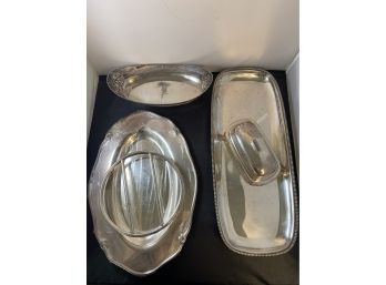7 Piece Silver Plated Serving Set