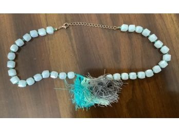 Teal Colored Costume Jewelry Necklace