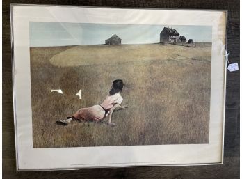 Vintage Print In Frame By Andrew Wyeth 1975