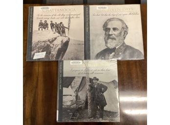 Set Of 3 Hardcover Books Of The Civil War.  View Photos For Details Of Each Book.