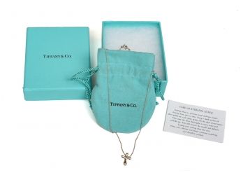 Tiffany & Co. Elsa Peretti Sterling Silver Necklace With Cross Pendant