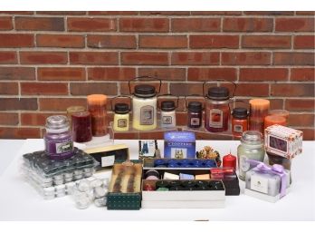 NEW! Collection Of Candles In Assorted Sizes And Shapes