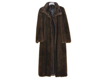 Gallery Faux Fur Coat (Size Medium)