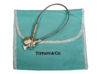 Tiffany & Co. Sterling Silver Fishing Rod Reel Keychain