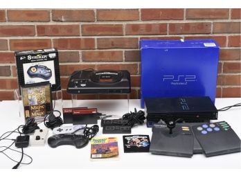 Playstation 2, Sega Genesis, Capcom Fighter Power Stick And More