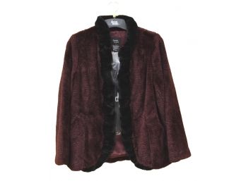NEW! Dennis Basso Faux Fur Jacket (size Small)
