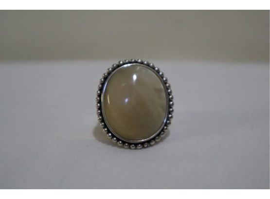 925 Sterling Silver With Mother Of Pearl Ring China Size 8