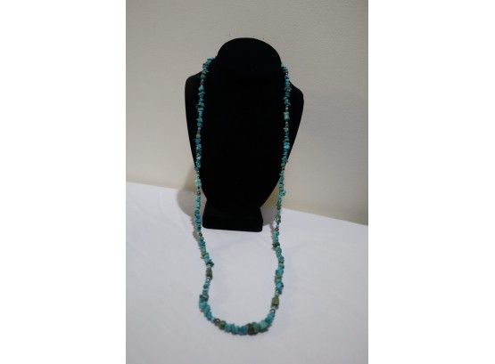 925 Sterling Silver With Turquoise Necklace Signed Carolyn Pollack Relios