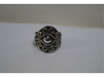 925 Sterling Silver Ring Mexico Size 7.5