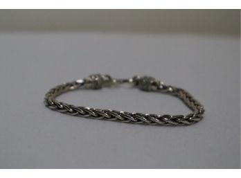925 Sterling Silver Bracelet 7' Signed 'Suarti' India