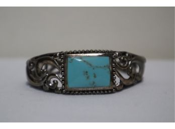 925 Sterling Silver With Turquoise Cuff Bracelet