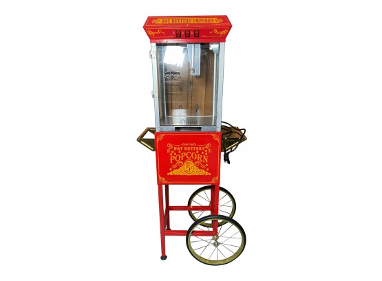 Theatre Popcorn Machine With Cart - New Unused