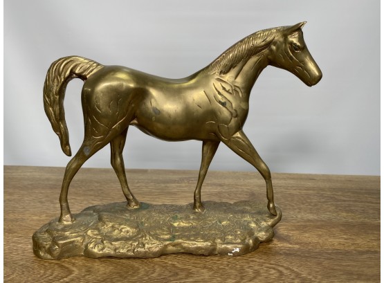 Brass Horse Sculpture