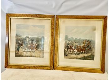 Pair Of Wood Framed Prints, 'Going To The Derby' & ' Returning From The Derby'