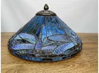 Tiffany Style Dragon Fly Stained Glass Lamp Shade