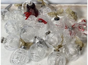 Exquisite Collection Of Twenty One Waterford Crystal Ornaments