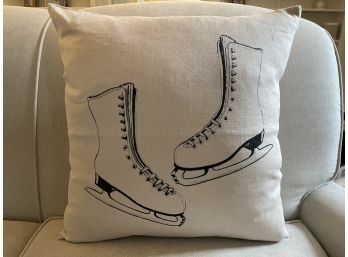 Figure Skates Ox Bow Decor Pillow - Brand New (WAYLAND MA)